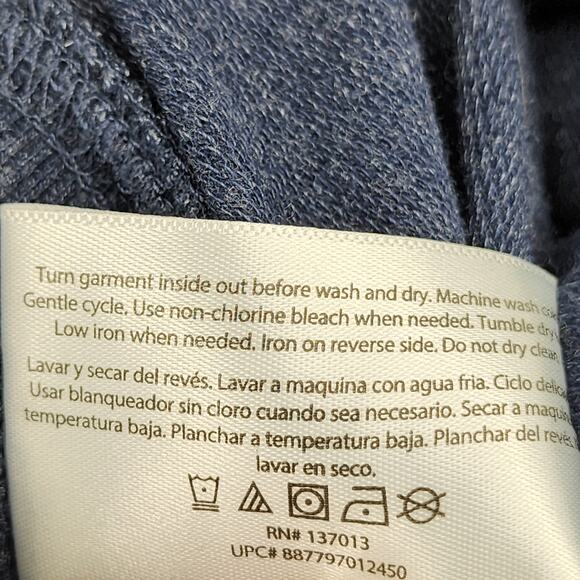 Wildfox Blue Good Vibes Sweater Oversized Pullover Groovy Retro Size Large - Picture 4 of 5